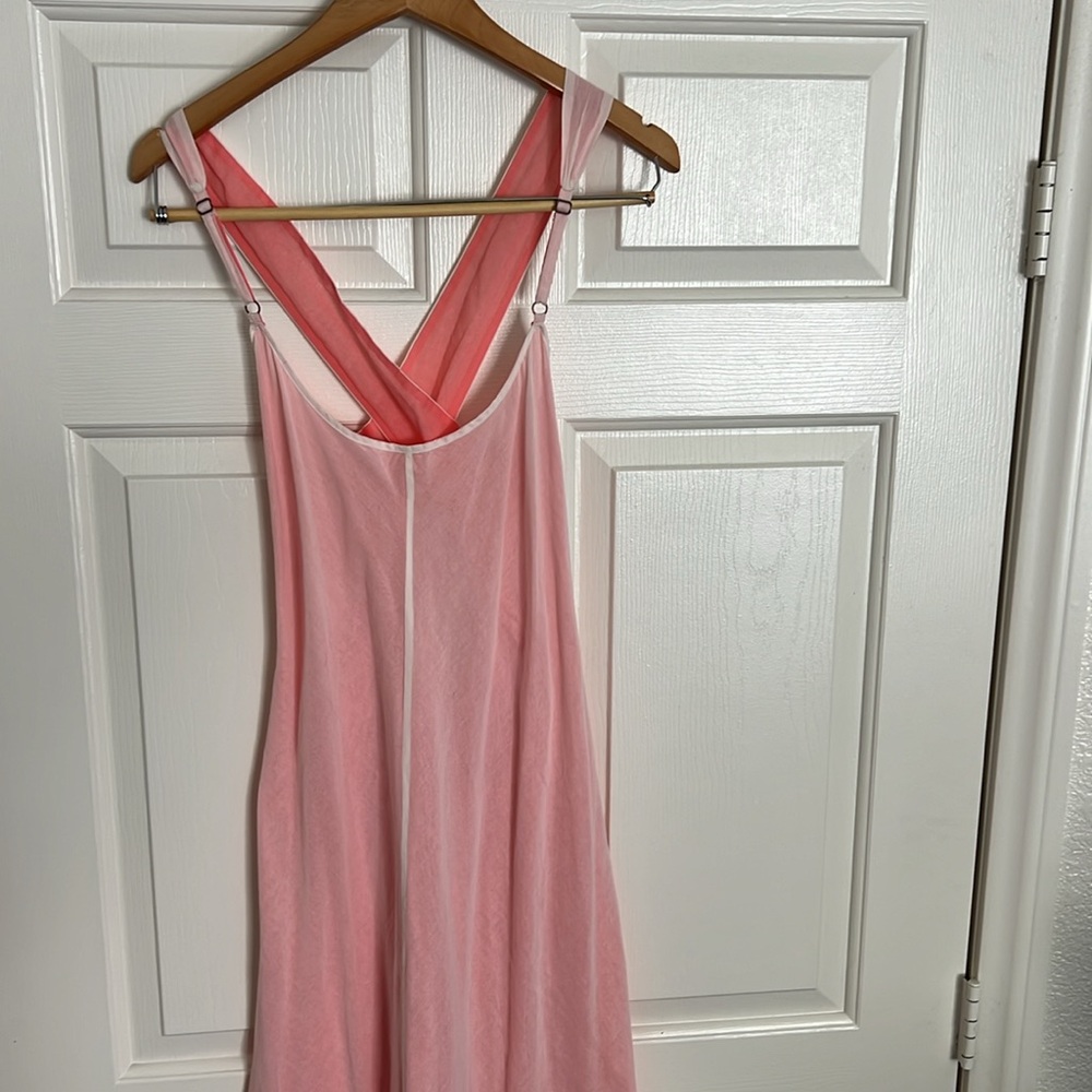 Eloise cross- cross strap, low back cotton slip dress - Picture 8 of 10